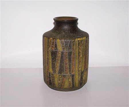 Aldo Londi (Montelupo fiorentino 1911 – 2003) Raro vaso della serie "Milano...