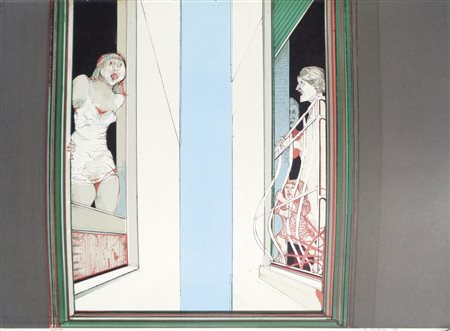 Karl Plattner (Mals/Malles 1919 – Mailand/Milano 1986) Le tre finestre,...