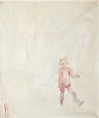 Veronika Gerber (* Hall in Tirol 1958) Bambino e bricco;Olio su tela, 60 x 50...