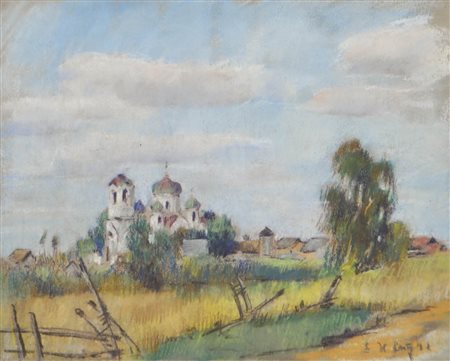 Erwin Lutz-Waldner (Meran/Merano 1912 – Innsbruck 1975) Chiesa in Russia,...