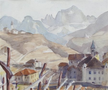 Hubert Mumelter (Bozen/Bolzano 1896 – 1981) Rencio verso il...