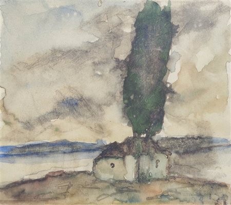 Josef Mahlknecht (Bozen/Bolzano 1886 – Meran/Merano 1953) Paesaggio con...