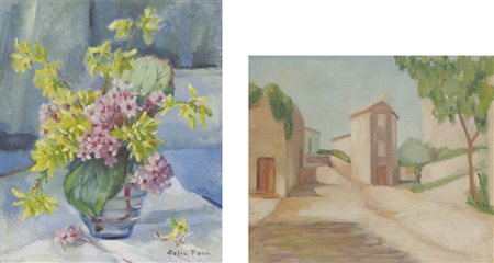Sofie Fohn (München/Monaco di Baviera 1899 – 1990) Vaso di fiori;Olio su...