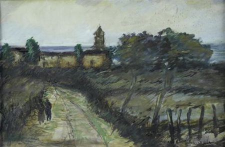 Michele Cascella (Ortona, 1892 - Milano, 1989) Monastero di Francavilla...