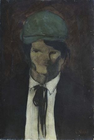 Lorenzo Viani (Viareggio, 1882 - Ostia, 1936) Anarchico, 1916-17 Olio su...