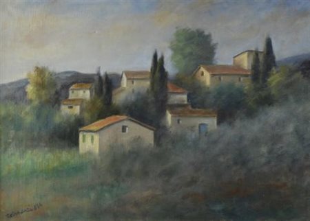 Nino Tirinnanzi (Greve in Chianti, 1923 - 2002) Paesaggio, 1984 Olio su tela,...