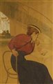Federico Zandomeneghi (1841 - 1917) AL CAFFE' tecnica mista su cartone, cm...