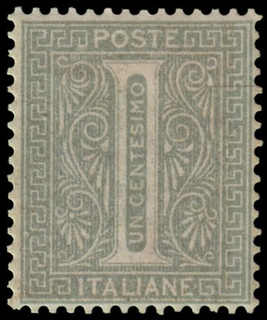 REGNO D'ITALIA 1863/1865
1c. verde grigio chiaro, tiratura di Londra

Provenien