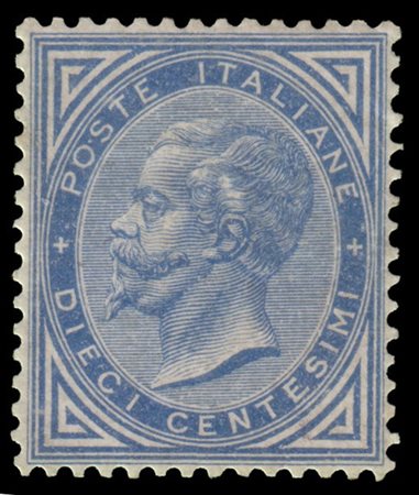 REGNO D'ITALIA 1877
10c. azzurro

Provenienza
Collezione "Nimue"


Cert. A. Die