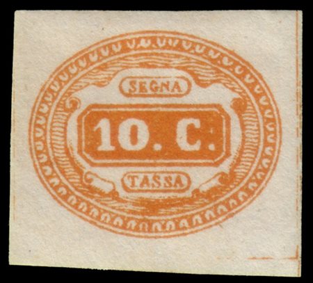 REGNO D'ITALIA 1863
Segnatasse. 10c. arancio

Provenienza
Collezione "Nimue"