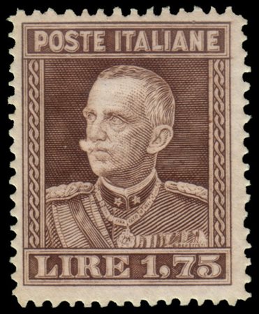 REGNO D'ITALIA 1929
"Vittorio Emanuele III". 1,75 lire bruno D. 13¾

Provenienz