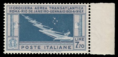 REGNO D'ITALIA 1930
Posta aerea "Crociera Transatlantica Roma-Rio de Janeiro".