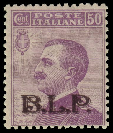 REGNO D'ITALIA 1922/1923
B.L.P. 50c. violetto, soprastampa litografica II tipo