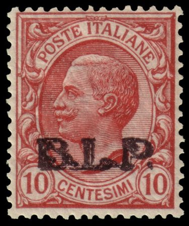 REGNO D'ITALIA 1923
B.L.P. 10c. rosa, soprastampa tipografica III tipo in nero