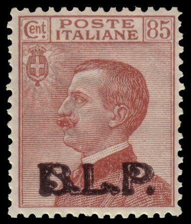 REGNO D'ITALIA 1922/1923
B.L.P. 85c. bruno rosso, soprastampa tipografica III t