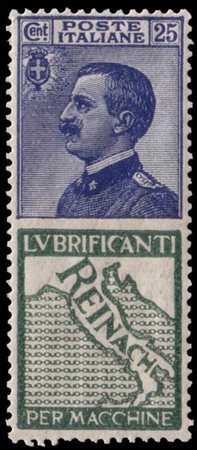 REGNO D'ITALIA 1924
Pubblicitari. 25c. "Reinach"

Provenienza
Collezione "Nimue