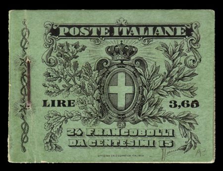 REGNO D'ITALIA 1906
Libretto contenente 4 blocchi da 6 esemplari del 15c. grigi