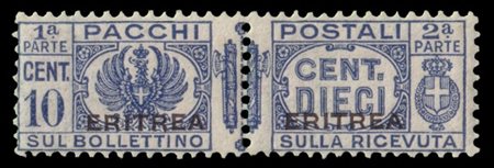 ERITREA 1937
Pacchi postali "Fascio". 10c. azzurro

Provenienza
Collezione "Nim