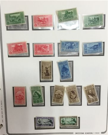 COLONIE ITALIANE 1901/1943
Collezione del periodo con buone presenze, inclusi a