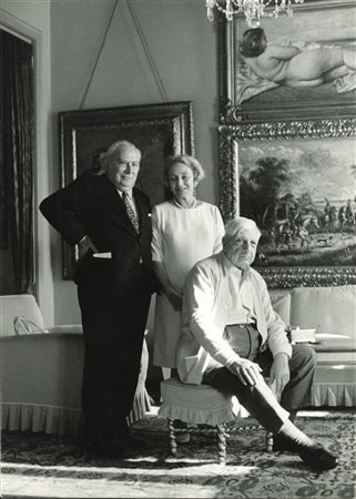 Walter Mori - Giorgio and Isa De Chirico with Mario Carrieri, anni 1970