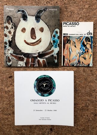 PABLO PICASSO - Lotto unico di 3 cataloghi