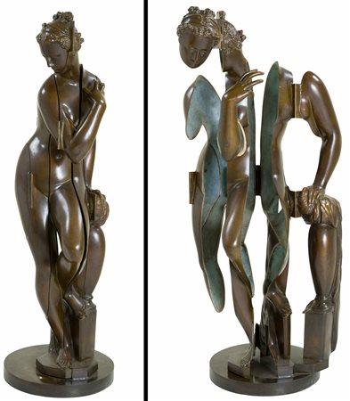 FERNANDEZ ARMAN Venere scultura in bronzo cm 130 h asemplare 4/8 firma alla...