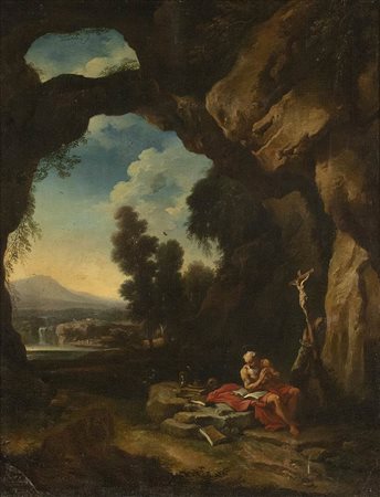 Paesaggio con San Girolamo penitente