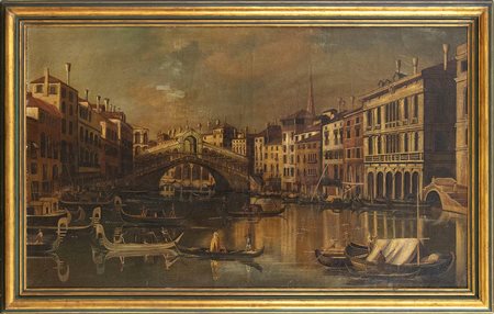 Veduta del Ponte di Rialto dal Canal Grande