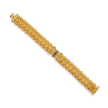 Bracciale in oro giallo 18K e smalto