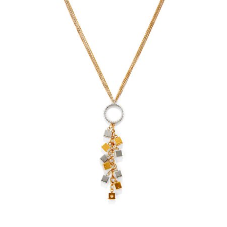 Collana in oro 18K e diamanti taglio brillante ct 0,70