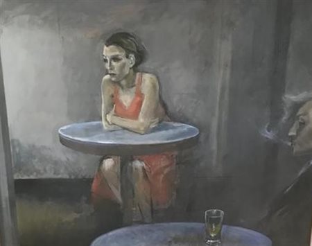 Alberto Sughi, Donna al bar, 