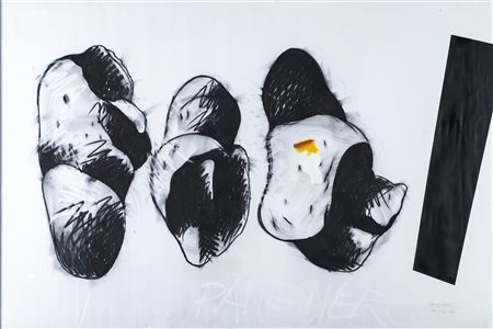 Concetto Pozzati, Pane Nero, 1986