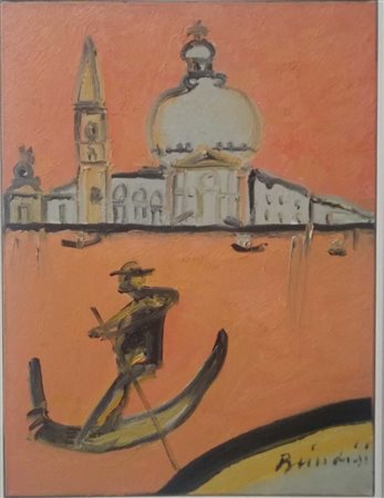 BRINDISI REMO Roma (Roma) 1918 Venezia 1990 Olio su tela 40,00x30,00...