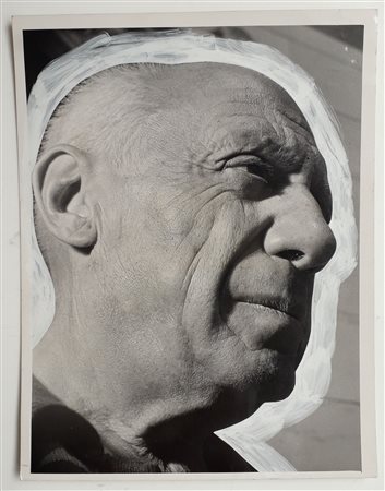 PICASSO (FOTO) PABLO Malaga (Spagna) 1881 Pablo Picasso 1958 Foto b/n...