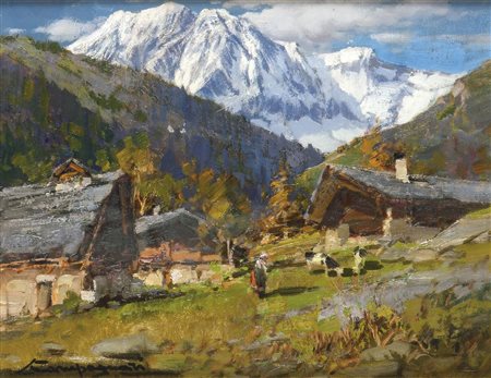 CAMPAGNARI LICINIO (Favaro Veneto (VE) 1920 – 1981) - "Valle D'Aosta-...