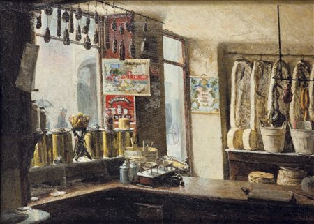 MORBELLI ANGELO (Alessandria 1853 - 1919 Milano) - "La bottega del...
