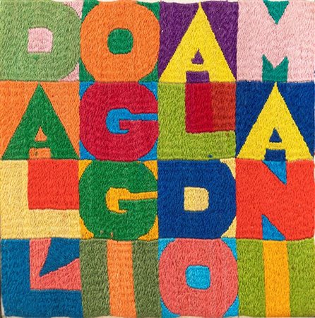 ALIGHIERO BOETTI<BR>Torino 1940 - 1994 Roma<BR>"Dall'oggi al domani"