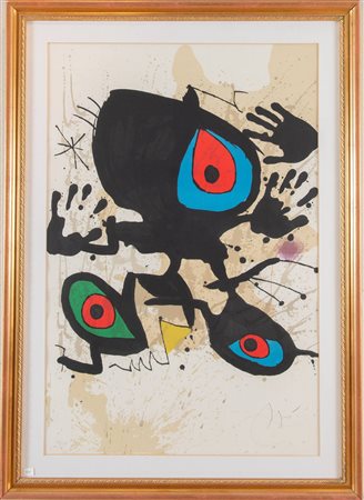 JOAN MIRO’ (Barcellona 1893 – Palma di Maiorca 1983) “Homage to Mirò”, 1973....