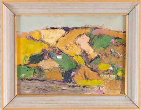 IVO STAZIO (Casalecchio di Reno 1959) “Colline”, 2008. Olio su faesite. Cm...