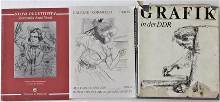 LOTTO DI TRE LIBRI: Grafik in der DDR Galerie Kornfeld, Bern, auction 14 juni...