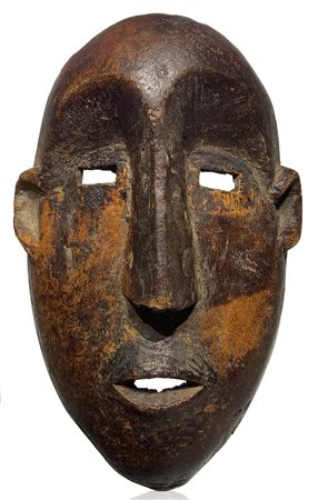 Maschera in legno duro con tracce di pigmenti, sukuma, Tanzania, XIX/XX...