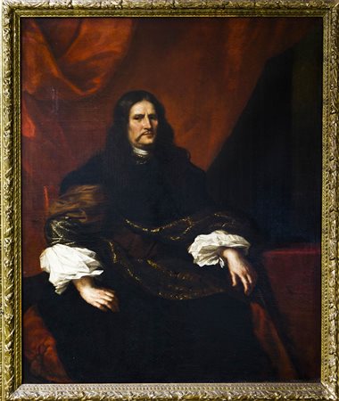 Dipinto ad olio su tela raffigurante Carlo Gustaf X, pittore svedese del XVII...