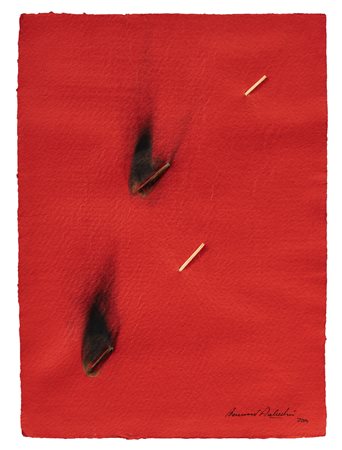 BERNARD AUBERTIN (1934-2015) - Papier Rouge Brulé, 2009