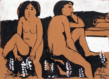 FRANCESCO TABUSSO (1930-2012) - Dopo il bagno, 1973