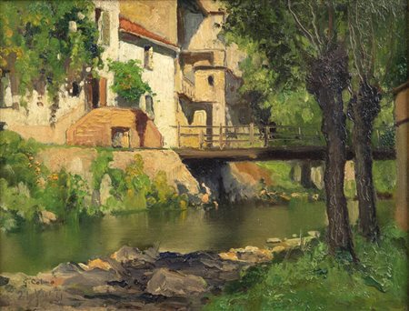 GIOVANNI COLMO<BR>Torino 1867 - 1947<BR>"Riflessi" 21.8.1931