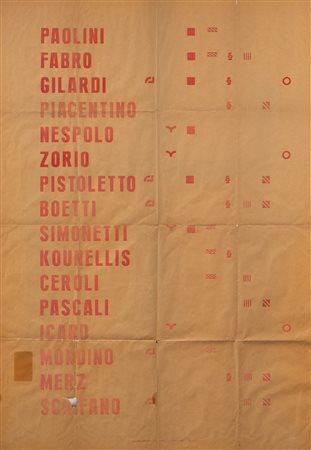 Alighiero Boetti (1940-1994), Manifesto, 1967