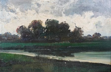 LORENZO DELLANI - Paesaggio (fine XIX secolo - inizio XX secolo)