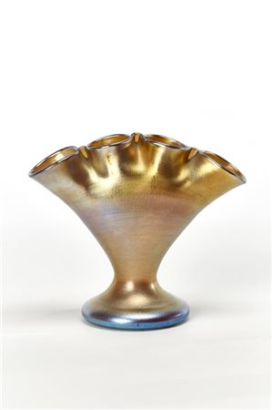 Louis Comfort Tiffany Tulipaniera in vetro "Favrile". New York, inizio secolo XX