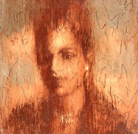 GALLIANI Omar Montecchio Emilia (Re) 1954 Zingara, 1988 olio su tela, cm. 50...