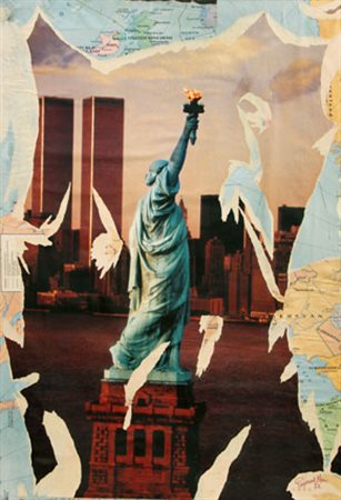 HAINS Raymond Dinard, 1926 - Parigi, 2005 Senza titolo, 1972 decollage su...